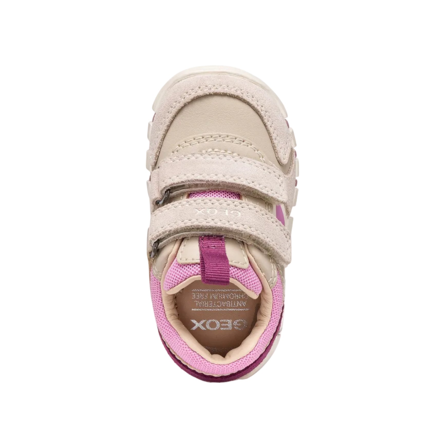Geox Girls Trainer Iupidoo Baby Beige/Dark Pink