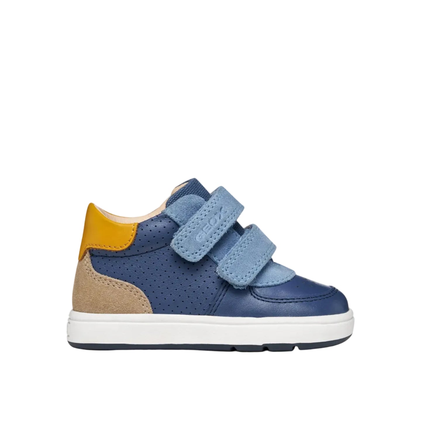 Geox Boys Sneaker Biglia Denim/Dark Sky