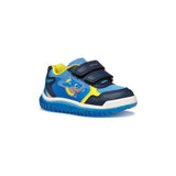 Geox boys' navy mesh trainer with velcro