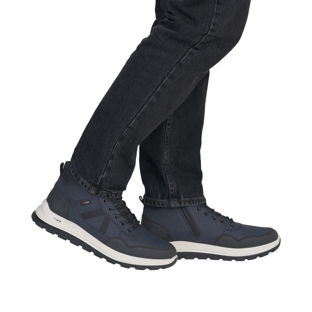 Rieker Mens Boot B8120-14 Blue Combination
