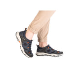 Rieker Mens Trainer B8350-14 Black/Denim/Navy