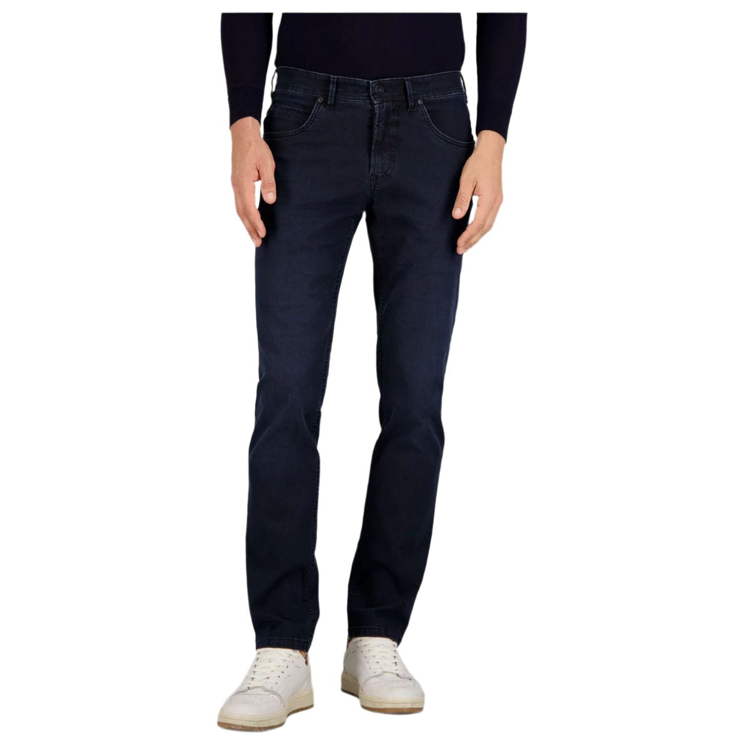 Gardeur men's berry red cotton jeans