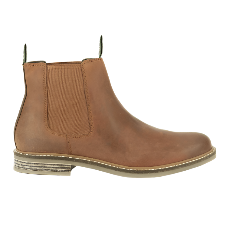 Barbour Mens Chelsea Boot Farsley Dark Tan - Donaghys