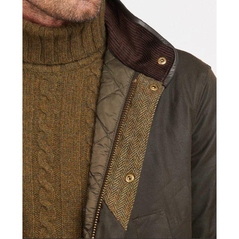 Barbour Mens Hereford Wax Jacket Rustic - Donaghys