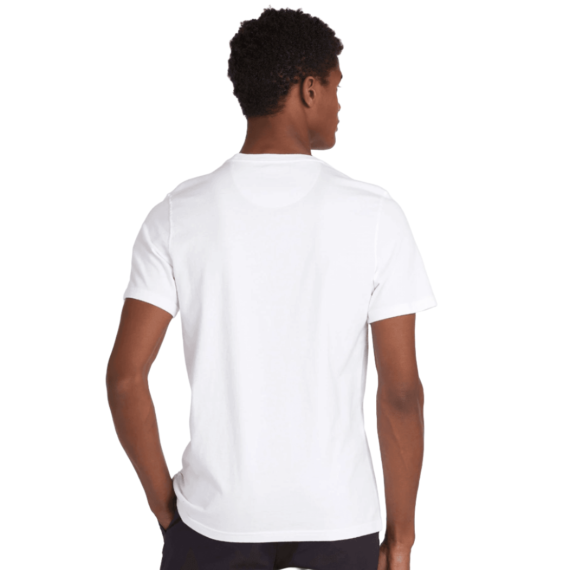 Barbour Mens T-Shirt Essential Sports White