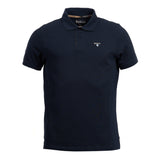 Barbour Mens Tartan Pique Polo Navy - Donaghys