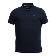 Barbour Mens Tartan Pique Polo Navy - Donaghys