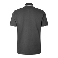 Barbour International Mens Polo Evan Tipped Asphalt