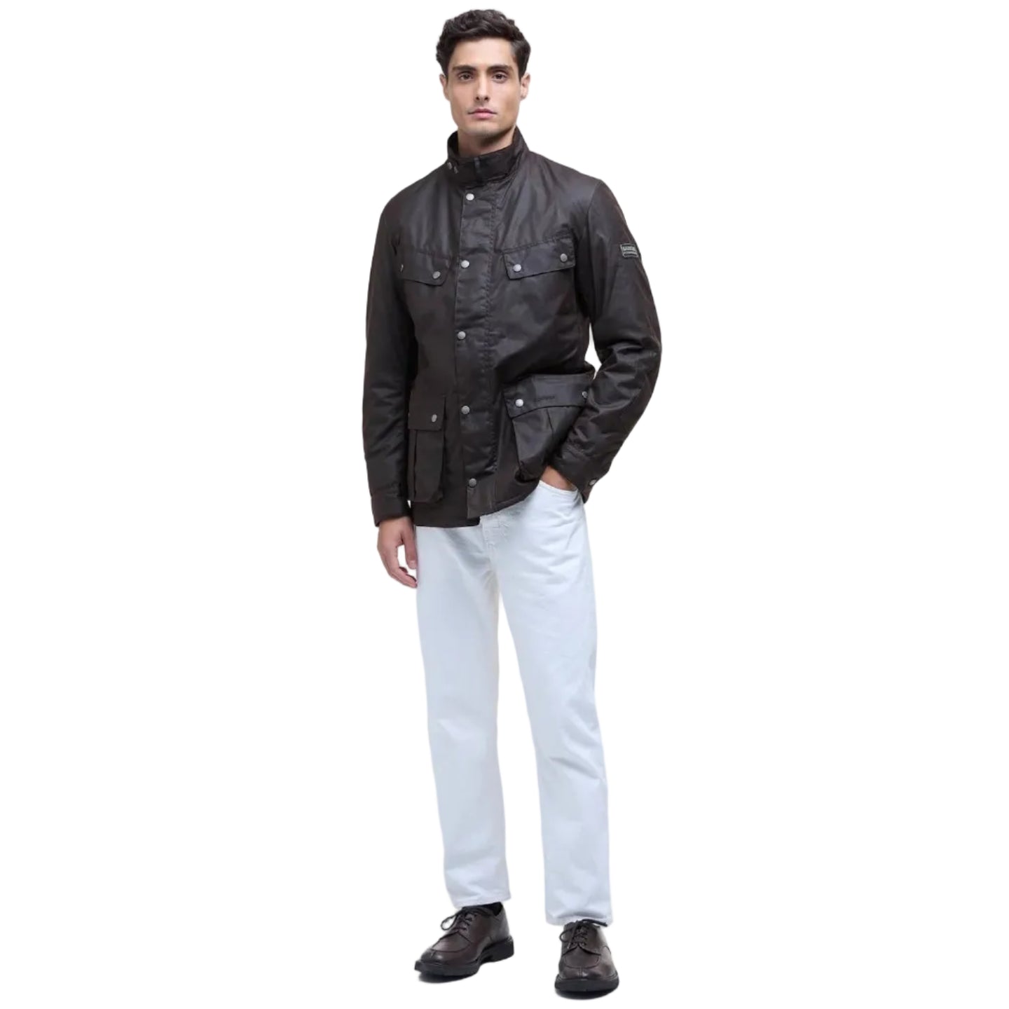 Barbour International Mens Wax Jacket Tourer Duke Rustic