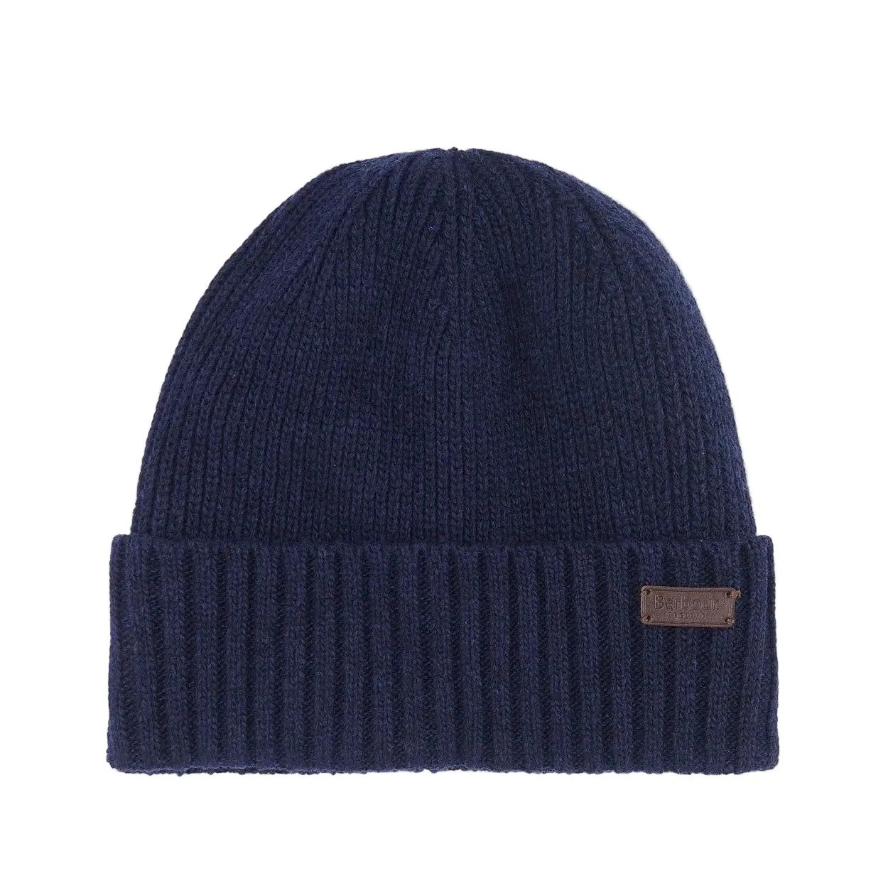 Barbour Carlton men's navy knitted beanie