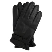 Barbour Mens Gloves Burnished Leather Thinsulate Black