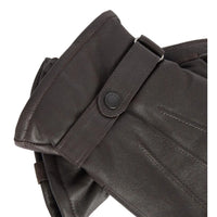 Barbour Mens Gloves Burnished Leather Thinsulate Dark Brown