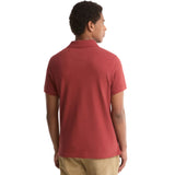 Barbour Mens Polo Shirt Tartan Pique Tailored Russet
