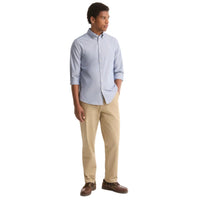 Barbour Mens Shirt Oxtown Tailored Fit Deep Blue