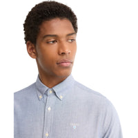Barbour Mens Shirt Oxtown Tailored Fit Deep Blue