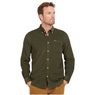 Barbour Mens Shirt Ramsey Tailored Cord Forest