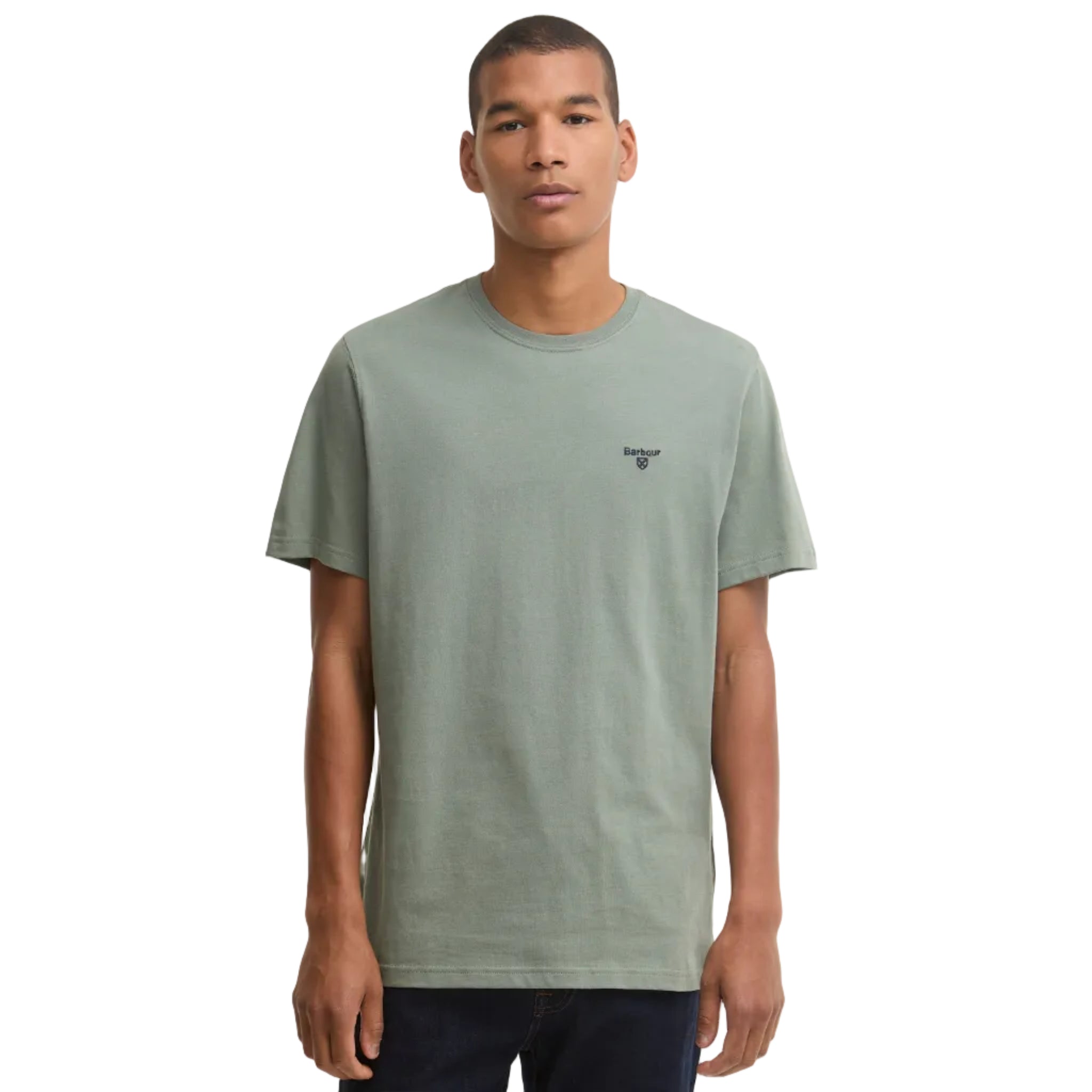 Barbour Mens T-Shirt Essential Sports Agave Green