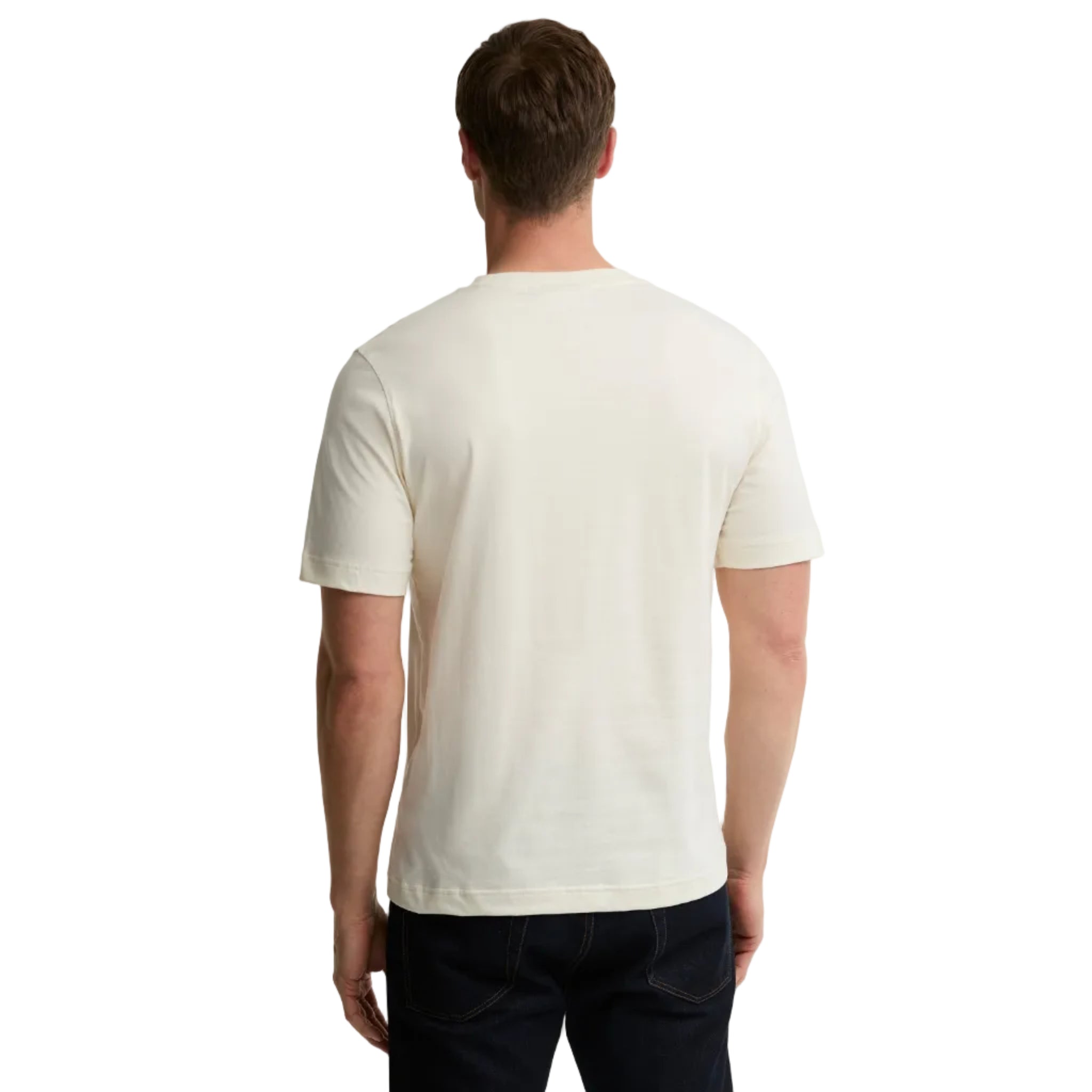 Barbour Mens T-Shirt Hook Relaxed Graphic Whisper White