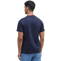 Barbour Mens T-Shirt Script Graphic Navy