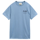 Barbour Mens T-Shirt Script Graphic Tarn Blue