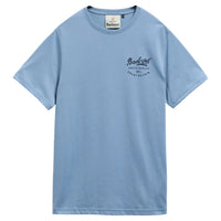 Barbour Mens T-Shirt Script Graphic Tarn Blue