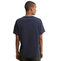 Barbour Mens T-Shirt Tartan Crest Navy