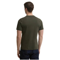 Barbour Mens T-Shirt Tartan Crest Racing Green
