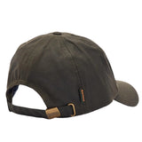 Barbour men's olive waxed cotton cap