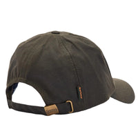 Barbour men's olive waxed cotton cap