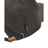 Barbour men's olive waxed cotton cap