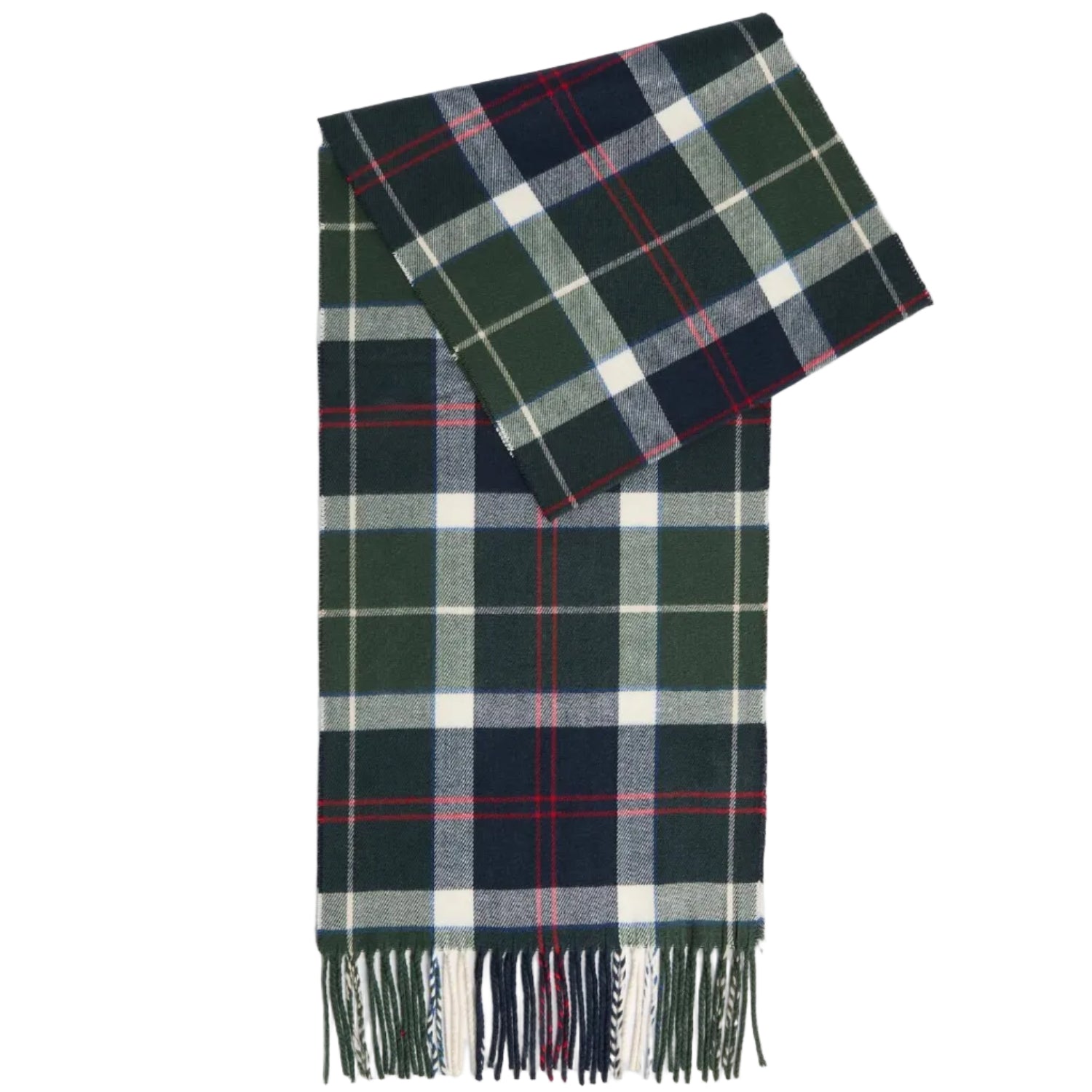 Barbour Unisex Scarf Galingale Tartan Evergreen Tartan