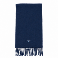 Barbour Unisex Scarf Plain Lambswool True Navy