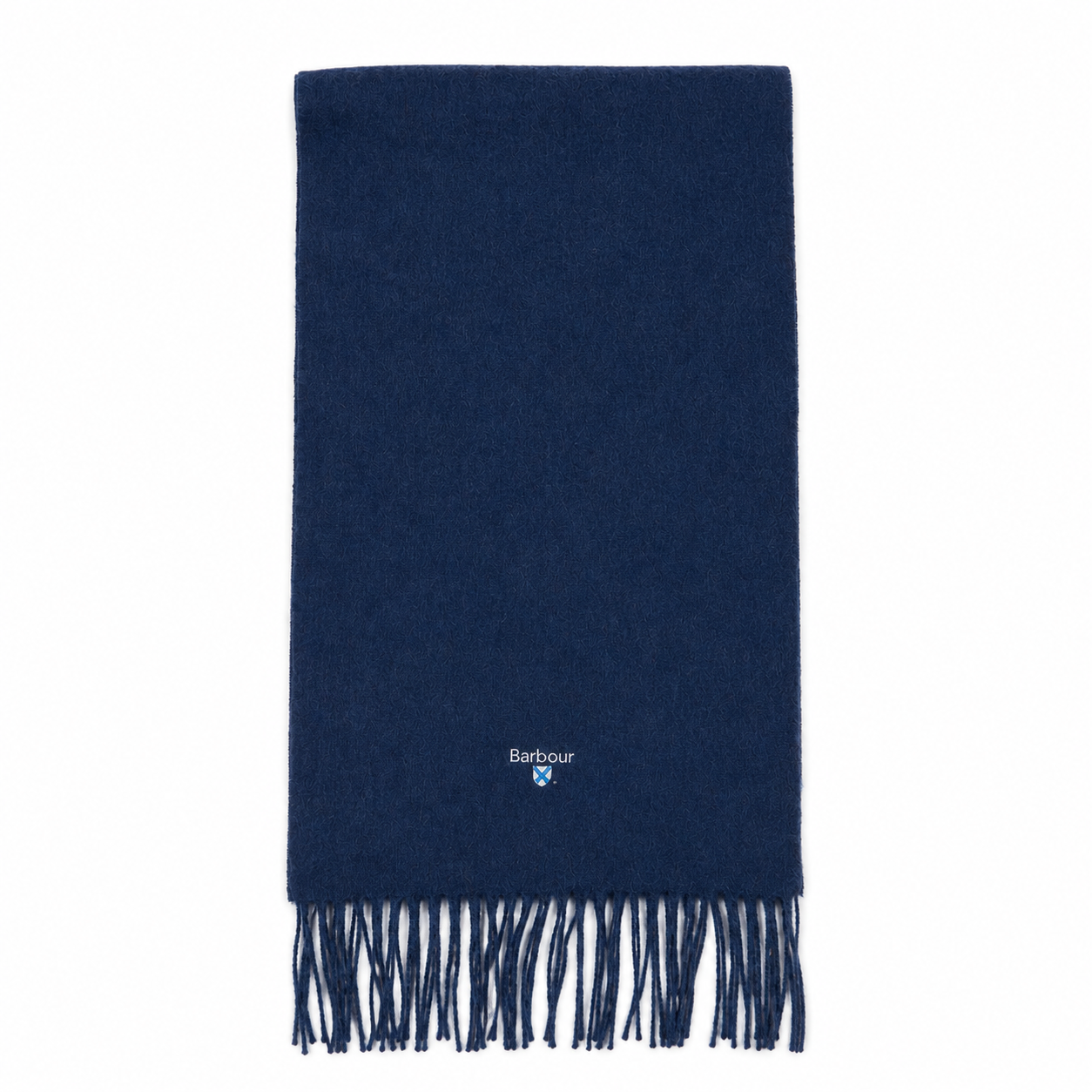 Barbour Unisex Scarf Plain Lambswool True Navy