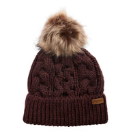 Barbour Womens Beanie Hat Penshaw Fig