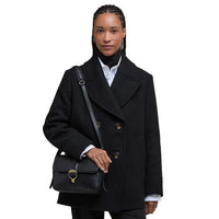 Barbour Womens Cross Body Bag Rosa Leather Black