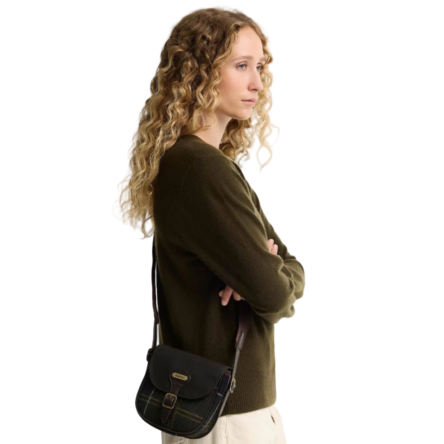 Barbour Womens Cross Body Bag Whitley Tartan Mini Classic Tartan