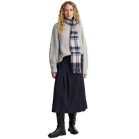 Barbour Womens Scarf Vintage Plaid Blush Pink/Navy