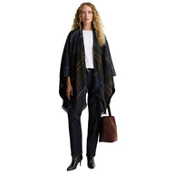 Barbour Womens Shawl Blair Tartan Serape Shadow Classic Tartan