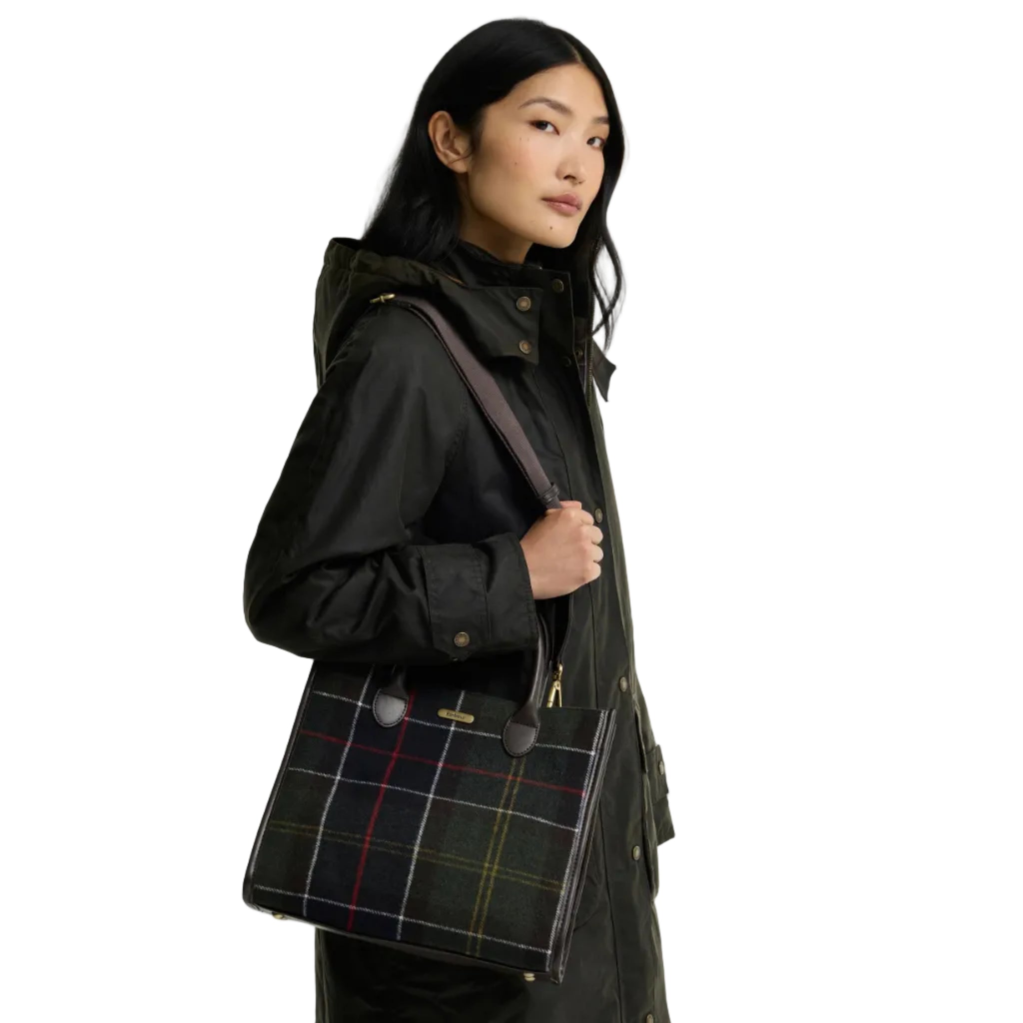 Barbour Womens Tote Bag Barrhill Tartan Classic Tartan