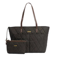 Barbour Womens Tote Bag Quilted Olive
