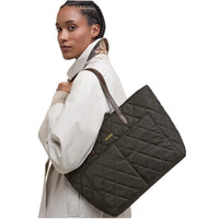Barbour Womens Tote Bag Quilted Olive
