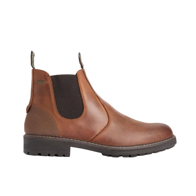 Barbour Mens Boot Embleton Waterproof Chelsea Teak