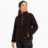 Berghaus Womens Half Zip Bamburgh Loft Fleece Dark Purple