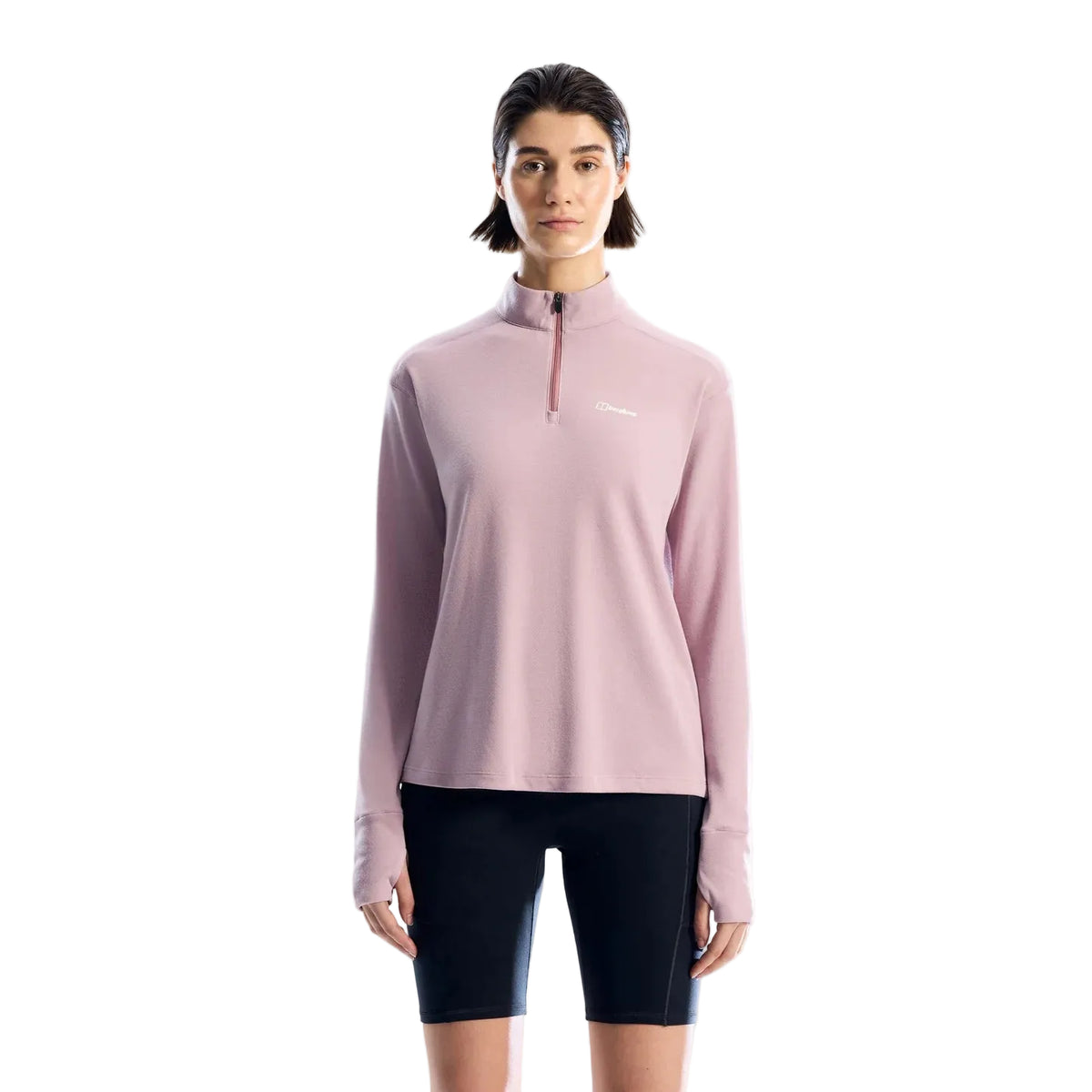 Berghaus Womens Top IvyHill Half Zip Light Purple