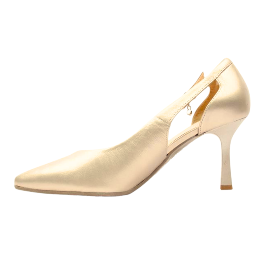 Bioeco Womens Shoe 4079 Gold Leather