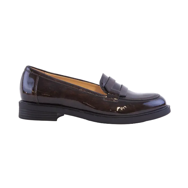 Bioeco Womens Loafer 1110 Brown Patent