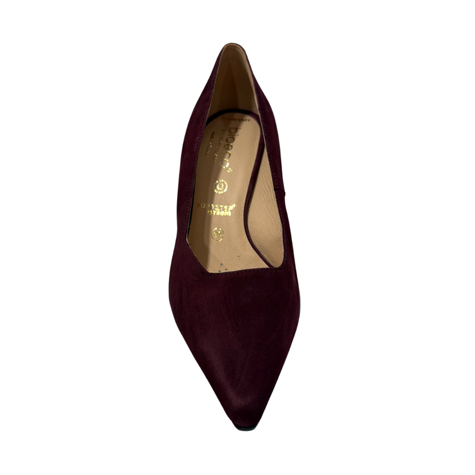 Bioeco Womens Shoe 1118 Burgundy Suede
