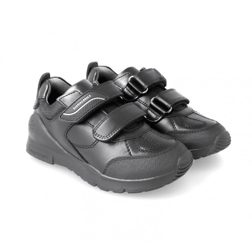 Biomecanics Boys School Shoe 211103 Black Leather - Donaghys