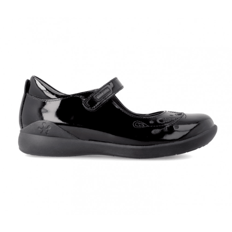 Biomecanics Girls School Shoe 221280-C Black Patent - Donaghys