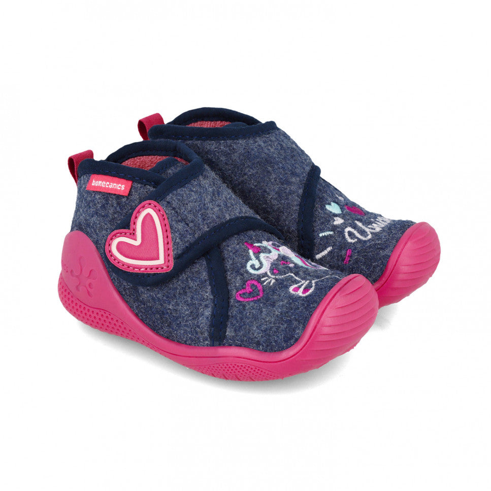 Biomecanics Girls Slipper 241151-A Azul Marino